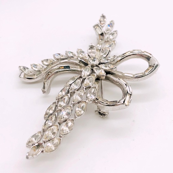 Vintage Signed Albion Rhinestone Brooch RARE - Picture 1 of 8